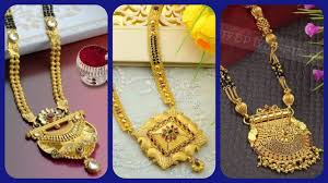 Short mangalsutra with pink gem stone: Heavy Weight 22 Kt Pure Gold Mangalsutra Designs Collection New Mangalsutra Designs For Women 2020 Youtube