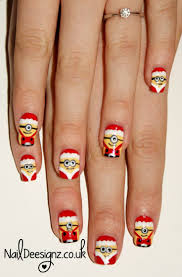 Hermosas ⭐ uñas navideñas ⭐ decoradas con diseños elegantes, para niñas, en colores rojo, verde, azul, dorado 🔥 decoraciones sencillas y más. Disenos De Unas Decoradas 8 Disenos De Unas Para Navidad Minions Navidenos