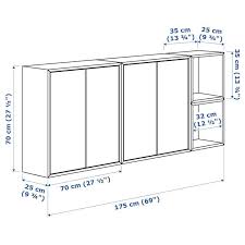 Eket Vaegmonteret Skabskombination Hvid Ikea In 2020 Wall Mounted Cabinet Eket Flexible Furniture