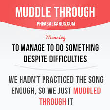 Muddle Through English Vocabulary Words English Words English Phrases