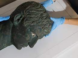 Artemis the huntress statue bronze finish + $70.00. Bronze Head Of Emperor Augustus Laid Low Again At British Museum British Museum The Guardian