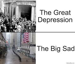 You can imagine just how many ali express, amazon, and various other orders have been transported through this tiny canal alone. The Great Depression Vs The Big Sad Meme Memezila Com