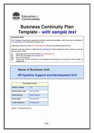 Business Continuity Plan Sample Unique Business Continuity Plan Template Business Continuity Planning Business Continuity Business Contingency Plan
