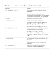 Reihenplanung 11 Ge Germanen Unterrichtsmaterial Im Fach Geschichte Unterrichtsmaterial Germanen Geschichte