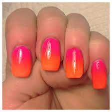 Pink And Orange Ombre Nail Tutorial Ombre Nails Tutorial Ombre Nails Orange Ombre Nails