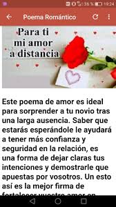 Entre las opciones que puedes planificar para sorprender a tu pareja te recomendamos las siguientes. Poemas De Amor A Distancia For Android Apk Download