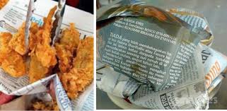 Blog koleksi akhbar pendidikan new sabah times: Jangan Guna Kertas Surat Khabar Untuk Serap Minyak Pada Makanan Bergoreng Ia Boleh Cetuskan Penyakit Kanser