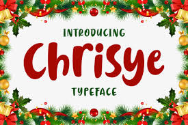 Download Chrisye Font By Keithzo 7ntypes Creative Fabrica Whimsical Script Fonts Christmas Fonts Free Script Fonts SVG Cut Files