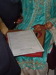 Often, it will contain the details of the mahr, or dowry, the groom must pay the family of the bride. Islamic Marriage Contract Wikipedia