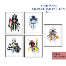 Star Wars Cross Stitch Pattern Clone Cross Stitch Floral Etsy In 2020 Colorful Cross Stitch Patterns Cross Stitch Patterns Large Cross Stitch Patterns