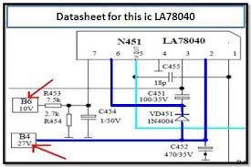 Electronics Repair Made Easy Gld Television With A Single Horizontal Line Television Single Circuit Diagram