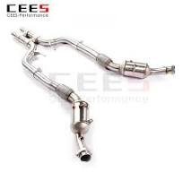 CEES Exhaust System For Mercedes Benz S63 CS63 COUPE Header WithCatalyst  Test Pipe Converter High Flow Catted Exhaust Downpipe