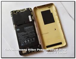2 pasang mur dan bautnya ( ukurannya boleh seadanya ). Cara Memasang Stiker Penguat Sinyal Di Hp Baterai Tanam Tips Kerja