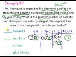 Gcf Lcm Word Problems Word Problems Lcm And Gcf Math Projects