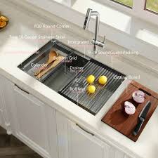 watqen 30 in. brushed stainless steel