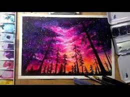 Drawing A Night Sky With Soft Pastels Hi Guys In This Video I Am Drawing Painting A Night Sky With Pastel Chalk Watercolor Night Sky Watercolor Art Painting