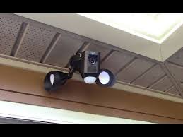 Ring Floodlight Cam Hack Mounting Horizontal Under An Eave Or Overhang Youtube