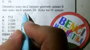 Barisan geometri merupakan barisan yang memiliki rasio antar sukunya. Baris Deret Geometri Soal Cerita Soal 1 Youtube