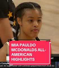 Mia Pauldo McDonald's All-American Basketball Highlights