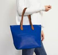 Draagtas voor dames, stijlvolle schoudertas, veganistische PU-leren handtas  diepblauw