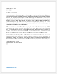 View our simple work experience certificate/letter example for computer operator. Experience Letter For Computer Operator Word Excel Templates