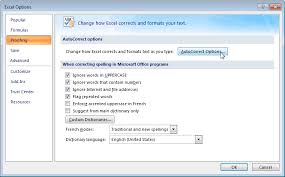 Ms Excel 2007 Turn Off Autocorrect