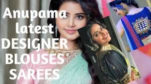 Anupama In Beautiful Saree And Blouse Design Youtube Pair with a simple diamond earring of your choice. youtube