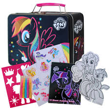Amazon Com My Little Pony Rainbow Dash Art Set In Tin Box Toys Games Pony Gift Art Kits For Kids Art Christmas Gifts