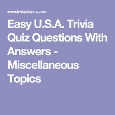 For decades, the united states and the soviet union engaged in a fierce competition for superiority in space. Easy U S A Trivia Quiz Questions With Answers Miscellaneous Topics Trivia Quiz Questions Trivia Quiz Trivia