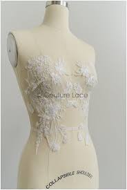 A21-205 // Super Soft Wildflower Lace Applique for Bridal Dress, Flower  Lace Patches, Embroidered Lace Applique, Bridal Applique