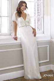 Jovani Dress Jb91246 Beaded V Neckline Cap Sleeves Be Fitted Wedding Dress Popular Wedding Dresses Necklines For Dresses