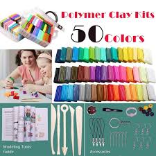 Its uses and applications are practically endless. Polymer Clay Modeling Clay Kit 50 Colors Diy Oven Bake Clay With Sculpting Tools Accessories And Portable Storage Box Perfect Gift For Kids Adults Beginners Wish