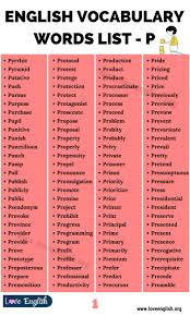 This video shows you how to pronounce proposal Words That Start With P 315 Wonderful Words That Begin With Letter P Love English