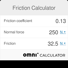 Friction Calculator Omni