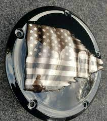 American Flag Tattered With A Black And White Theme Harley Etsy Black And White Theme Black And White Flag White Theme
