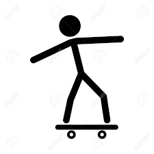 You also need to manage your speed. Skating Stick Figure On White Background Royalty Free Cliparts Vectors And Stock Illustration Image 126057177