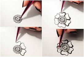 Easy Henna Tattoo Patterns Diy Mehndi Designs Diy Tattoo Ideas Henna Tattoo Diy Diy Henna Simple Henna Tattoo