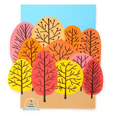 аппликации из цветной бумаги для детей 5 6 лет пошагово Osennyaya Applikaciya Les Iz Cvetnoj Bumagi Master Klass Dlya Malyshej Detsadovskie Hudozhestvennye Proekty Uroki Iskusstva Detskie Podelki