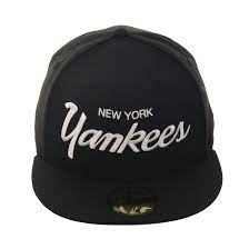 Exclusive New Era 59fifty New York Yankees Script Hat Black White New Era 59fifty New Era New York Yankees