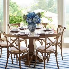 Add four matching chairs or two sets of coordinating styles. 8 Perfect Round Hamptons Dining Table To Inspire You Tips For Stylin