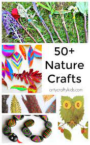 We have hundreds of easy to make ideas with simple step by step tutorials you and your kids will easily follow. 50 Nature Crafts For Kids Arty Crafty Kids