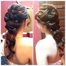 Wedding Dinner Hairdo Romantic Princess Braided Hairstyle Bride Sanny Hair Styles Hairdo Hair Updos