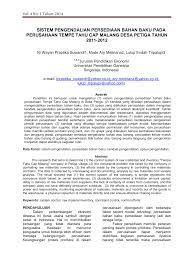 Pengendalian persediaan (inventory control) pendahuluan salah satu fungsi manajerial yang sangat penting dalam operasional suatu perusahaan adalah pengendalian persediaan. Http Ejournal Undiksha Ac Id Index Php Jjpe Article Download 2020 1761