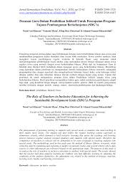 Hal ini memungkinkan peserta didik berkebutuhan khusus bersekolah di sekolah reguler. Http Journal Univetbantara Ac Id Index Php Komdik Article Download 440 Pdf