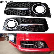 A4 B8 Sedan 4 Door Abs Auto Side Fog Light Cover Trims For Audi A4 B8 Standard 2009 2012 2pcs Set Non Sline Light Covers Audi A4 Sedan