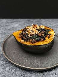 Stuffed Acorn Squash With Sausage And Black Rice Gluten Free The Effortless Chic Recipe Recipes Acorn Squash Black Rice Recipe