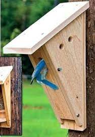 I have done this by first splitting the log, then hollowing out each side, drilling an entrance hole, then joining the two halves back together with wood glue and screws.the log bird house pictured on the right was not split, but hollowed out. 390 Bird House Plans Ideas Bird House Plans Bird House Bird