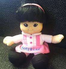 5 FISHER PRICE Little People Plush SONYA EDDIE MICHAEL SARAH MAGGIE-EUC