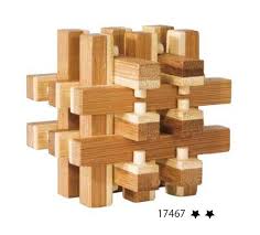 Bamboo Wooden Iq Puzzle 9 Brain Teasers Wooden Puzzles Puzzles Gifts