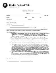 Fidelity national title company is an experienced team of colorado professionals that provide nationwide title and settlement services including but n fidelity national title company is that company. Fillable Online Survey Affidavit Fidelity National Title Fax Email Print Pdffiller